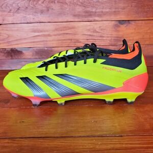 Adidas Predator Elite FG Soccer Cleats Neon Yellow‎ Black Red Men's 9.5